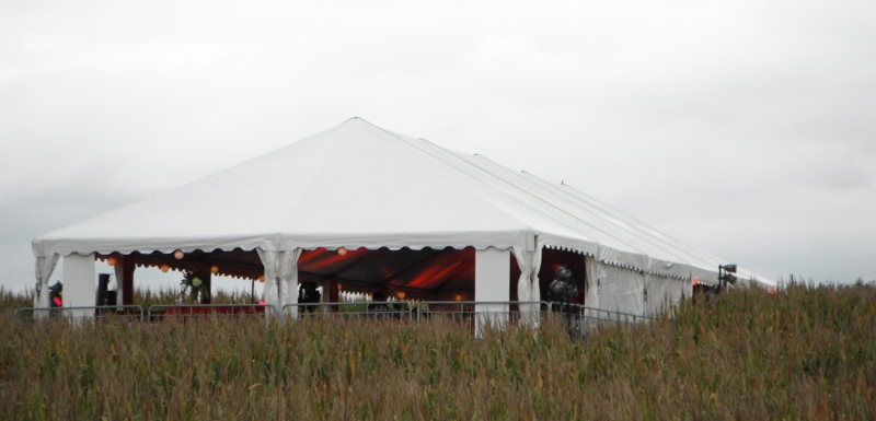 view of tent set in Ashland NE