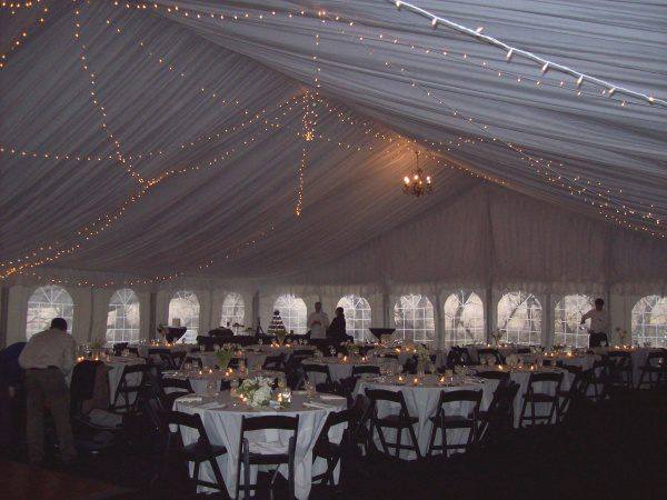 Des Moines Tent rental a view of walkway with cathedral walls
