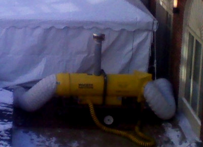Close up Image of diesel heater