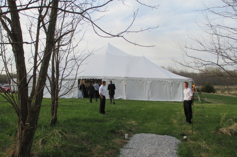 60 X 120 Large white party tent rental
