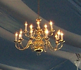 Image of brass chandeliers