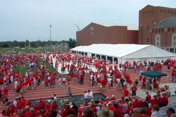 Image of clear span tent LT&A SUPER TENT® at Husker Nation