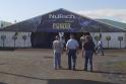 Thumbnail of a tent with logo - rental tent at Iowa Farm Progress Show