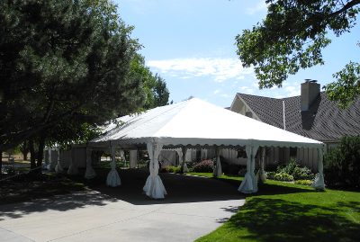 Image of 30 X 90 Valley Nebraska tent rental with walls pulled back